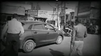 पलवल: पलवल में कानून को चुनौती: पुलिस के सामने से HR 28 नंबर की ब्लैक फिल्म लगी कार फरार!