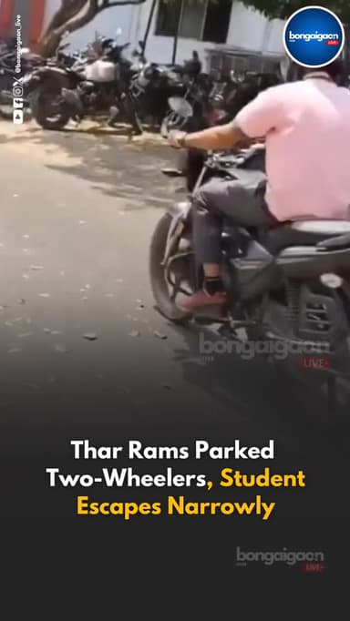 📍Coimbatore, Tamil Nadu: A viral footage shows multiple cars including a Mahindra Thar, Toyota Fortuner, and Honda City...