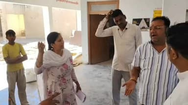 अनूपगढ़: अनूपगढ़ के सरकारी कॉलेज में निर्माण कार्य के दौरान जमकर हुआ हंगामा, भामाशाह ने घटिया निर्माण के लगाए आरोप