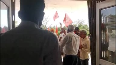 बकानी: बकानी में भारतीय किसान संघ के कार्यकर्ताओं ने विभिन्न मांगों को लेकर प्रदर्शन कर ज्ञापन दिया