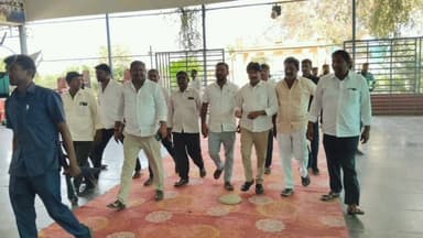 అలంపూర్: బీచుపల్లి లో జరిగిన వివాహ వేడుకల్లో పాల్గొన్న అలంపూర్ శాసనసభ్యులు విజయుడు