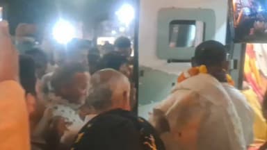 सोहागपुर: सोहागपुर में माँ नर्मदा परिक्रमा यात्रा के दौरान विधायक और परिक्रमा वासियों का भव्य स्वागत