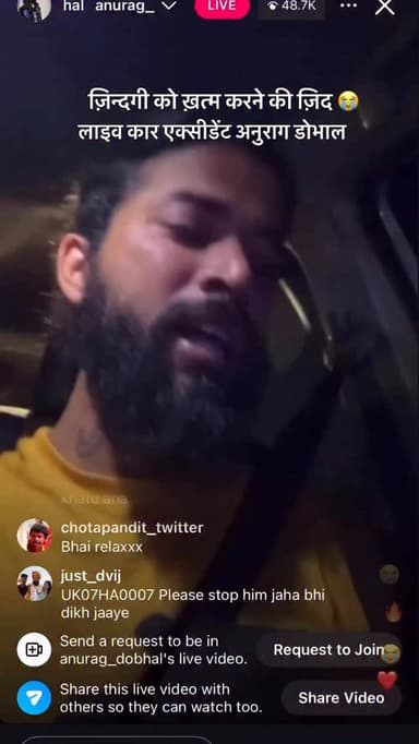 Utrakhand @anurag_dobhal live Car accident @ishq_e_lucknowi
@ishq_e_lucknowi
#uk07 #anurag #anuragdobhal