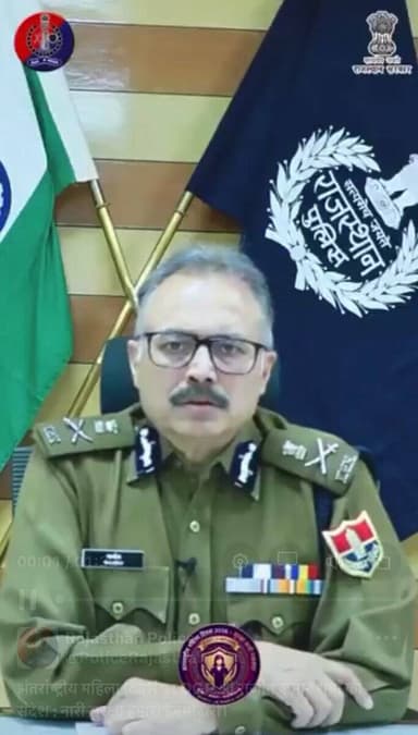 अंतर्राष्ट्रीय महिला दिवस पर DGP श्री राजीव कुमार शर्मा का संदेश : नारी सुरक्षा हमारी जिम्मेदारी।
@PoliceRajasthan
@Igp...