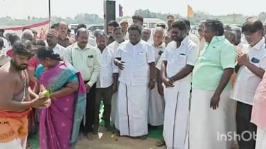 உடையார்பாளையம்: வரலாற்று சிறப்புமிக்க சோழகங்கம் ஏரியில் 1171 லட்சம் மதிப்பீட்டில் புனரமைக்கும் பணி- அமைச்சர் தொடங்கிவைப்பு