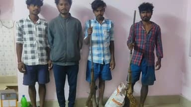 ଉଦଳା: ପୁଣି ଏଆଇ କ୍ୟାମେରା ଧରିଲା ଶିକାରୀ; ଶିମିଳିପାଳ ଅଭୟାରଣ୍ୟ ମଧ୍ୟରୁ ୪ଜଣ ଶିକାରୀ ଗିରଫ ସହ ମାରାଣାସ୍ତ୍ର ଜବତ