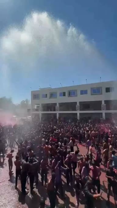 शाजापुर: शाजापुर में रंगपंचमी का पर्व उत्साह के साथ मनाया गया, दोपहर में आजाद चौक से निकली फाग यात्रा