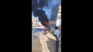 रतलाम नगर: विनोबा नगर टैंकर रोड पर हार्डवेयर की दुकान में लगी आग, 15-20 लाख का माल खाक