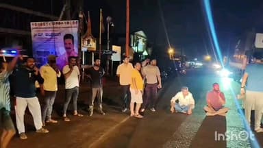 ಸಾಗರ: ಸಾಗರದಲ್ಲಿ ಪೋಲಿಸ್ ಇಲಾಖೆ ವಿರುದ್ಧ ರಾತ್ರೋರಾತ್ರಿ ಪ್ರತಿಭಟನೆ