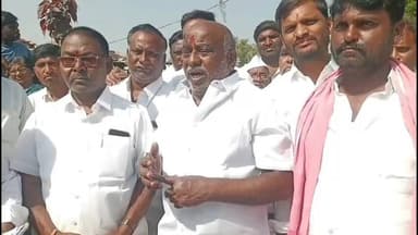 అదిలాబాద్ అర్బన్: బూటకపు హామీలతో అధికారంలోకి వచ్చిన కాంగ్రెస్ ప్రభుత్వం రైతులను విస్మరించింది+మాజీ మంత్రి జోగురామన్న