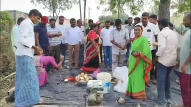 ఏటూరునాగారం: శివాపురంలో నూతన సిసి రోడ్లు & డ్రైనేజి నిర్మాణ పనులు ప్రారంభించిన కాంగ్రెస్ నాయకులు