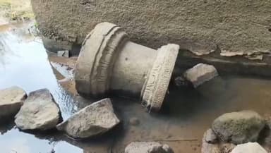 ವಿರಾಜಪೇಟೆ: ಕದನೂರಿನ ಸೇತುವೆ ಅಡಿಯಲ್ಲಿ ಭಗ್ನಗೊಂಡ ಶಿವಲಿಂಗ ಪತ್ತೆ