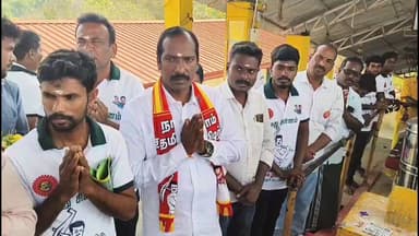 திருப்பத்தூர்: 100 நாள் வேலையை அரசு வேலையாக மாற்றுவேன்-பசலிகுட்டை பகுதியில் விவசாயம் செய்து பிரச்சாரத்தில் ஈடுபட்ட நாம் தமிழர் கட்சி வேட்பாளர்