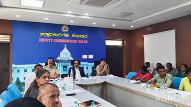 ಕೋಲಾರ: ಅಪಘಾತ ಮುಕ್ತ ಜಿಲ್ಲೆಯನ್ನಾಗಿಸಲು ನಗರದಲ್ಲಿ ಜಿಲ್ಲಾಧಿಕಾರಿ ಡಾಕ್ಟರ್ ಎಂಆರ್ ರವಿ ಸೂಚನೆ