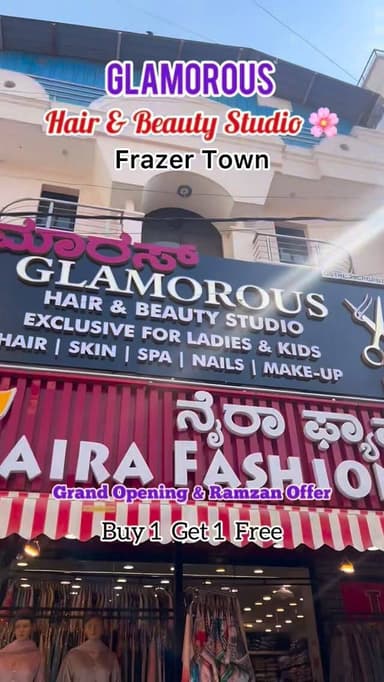 📍Glamorous hair & Beauty Studio Frazer Town Bangalore.
.
.
#beautyparlour #haircolor #beautyessentials