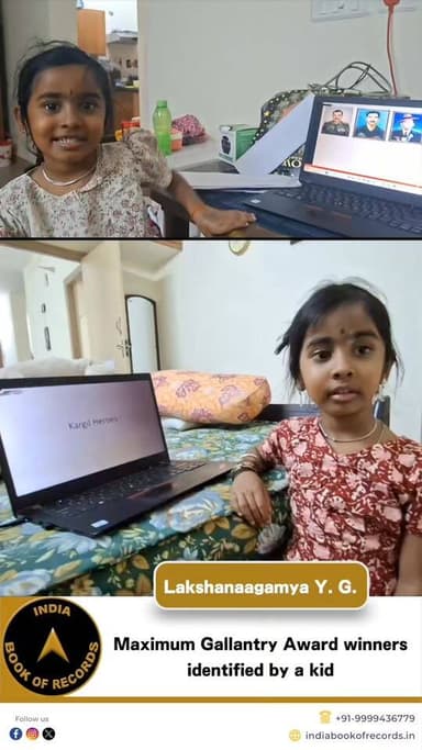 4-Year-Old Genius Identifies 33 Gallantry Heroes in Just 4 Minutes!
At just 4 years, 7 months, and 27 days, Lakshanaagam...