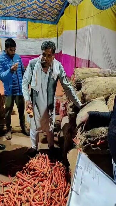 बहरोड मंडी में 18 नवम्बर को गाजर की बोली