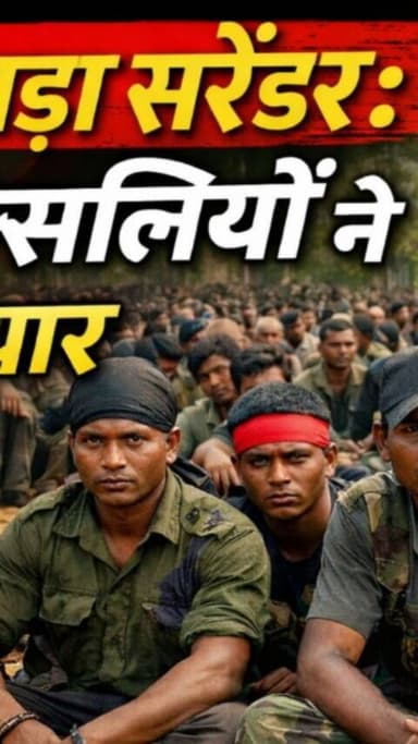 बस्तर में बड़ा सरेंडर, 108 नक्सलियों ने डाले हथियार...#news #raipur #toptags