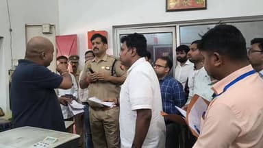 आर्शीवाद गैस एजेंसी का जिला अधिकारी ने किया निरीक्षण