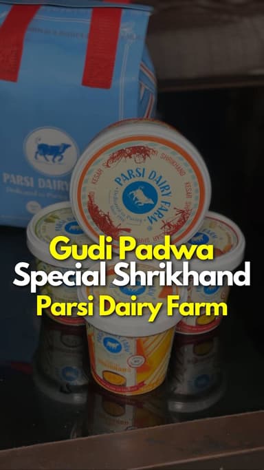 Gudi Padwyacha ha pavitra san godpanane celebrate kara Rich, creamy ani authentic Parsi Dairy Farm Shrikhand sobat kara ...