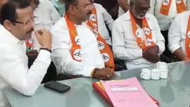 नगर: वाढीव घरपट्टीवर शिवसेना आक्रमक महापालिका आयुक्तांना दिलं मागणीचा निवेदन