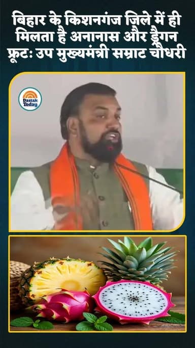 बिहार के किशनगंज जिले में ही मिलता है अनानास और ड्रैगन फ्रूट: उप मुख्यमंत्री सम्राट चौधरी
#viralvideoシ #dreganfruit #sm...