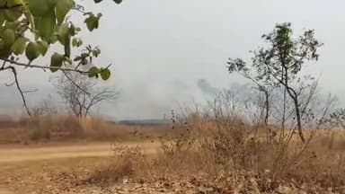 ଝାରସୁଗୁଡା: ପିପିଲିମାଲ କିସାନ ପଡା ପୋଖରୀ ପଛ ପଟେ ଥିବା ଶୁଖିଲା ବୁଦାଳିଆ ସ୍ଥାନରେ ଦୁର୍ବୁତ୍ତ ଲଗାଇଲେ ନିଆଁ