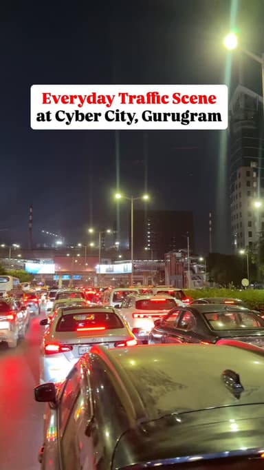 Everyday Scene in Cyber City, Gurugram