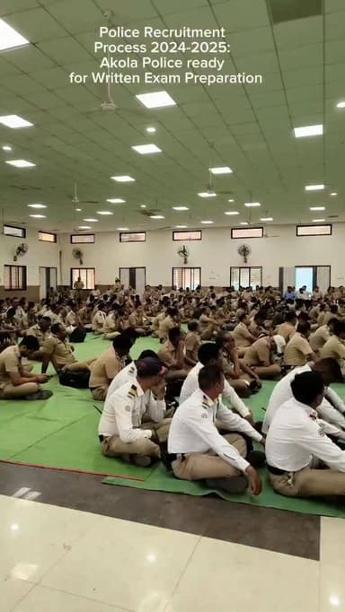 #Police_Recruitment_2024_2025 | पोलीस भरती लेखी परीक्षेकरीता अकोला पोलीस सज्ज! पारदर्शक, निःपक्षपाती व शिस्तबद्ध नियोजन!...