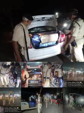 पुलिस_अधीक्षक, कटिहार के निर्देशानुसार अपराध की रोकथाम एवं सुरक्षा व्यवस्था बनाए रखने हेतु #कटिहार_पुलिस द्वारा सभी थाना क्षेत्रों में सघन वाहन जाँच अभियान चलाया जा रहा है।