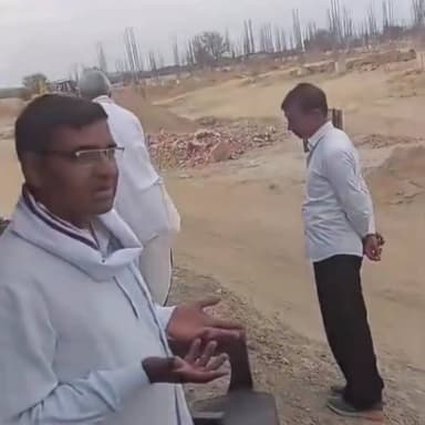 राजगढ़: रैणी कृषि महाविद्यालय के निर्माण में घटिया सामग्री की सूचना मिलने पर विधायक ने मौके पर पहुँचकर जताई नाराजगी