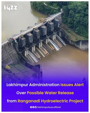 #News || The district administration of Lakhimpur has issued a precautionary advisory for residents living along the ban...