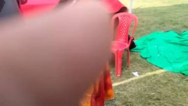 समृद्धि यात्रा नीतिश कुमार जनसंवाद भागलपुर जिले के बैजानी गाँव में बड़ी सुरक्षा के साथ यात्रा में शामिल ज्यादा महिलाएं