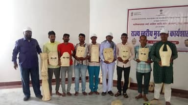 #जनजाति_समाज की #मुखौटा #संस्कृति को पुनर्जीवित करने कार्यशालाआयोजित #tribal #culture #udaipur #news