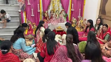 ओझा परिवार में गणगौर के बिंदोरे का आयोजन, लोकगीतों के साथ मना उत्सव #live #viral #gangoor #nokha