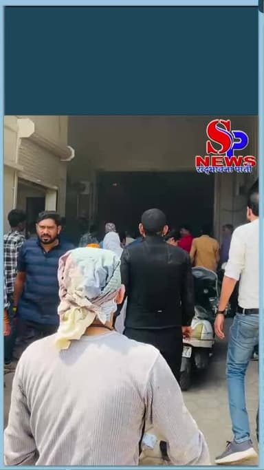 #इंदौर #फैक्ट्री में लगी आग, काबू पाया