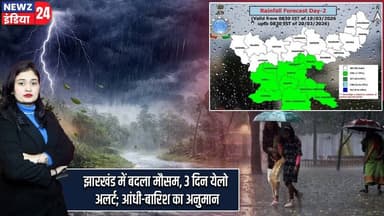 झारखंड में बदला मौसम, 3 दिन येलो अलर्ट; आंधी-बारिश का अनुमान | #yellowalert | Rain Alert | IMD Alert