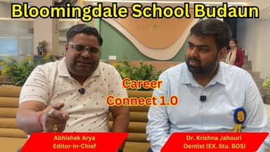 Bloomingdale School के सेमीनार "Career Connect 1.0" से गेस्ट पूर्व छात्र डॉ0 कृष्णा जौहरी दंत चिकित्सक से खास सवाल | #Bl...
