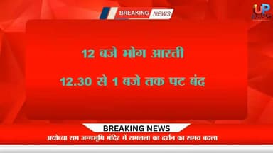 #अयोध्या राम #जन्मभूमि मंदिर में #रामलला का #दर्शन के #समय #रामललाबदला