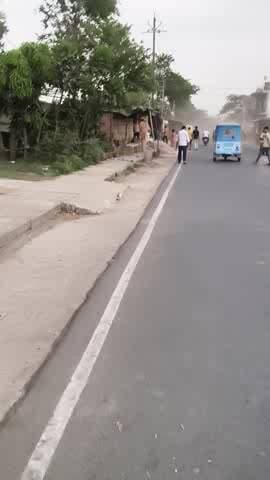 जबरदस्त आंधी तूफान ओसांव गांव में
