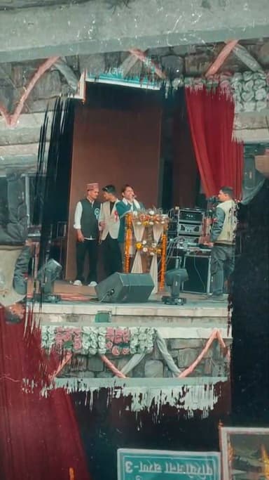 सैंज घाटी छात्र कल्याण संघ के कार्यक्रम में मुख्य अतिथि तलाड़ा पंचायत के निवर्तमान उप प्रधान सुभाष ठाकुर का संबोधन।