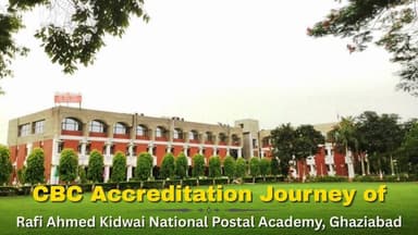CBC Accreditation Journey of Rafi Ahmed Kidwai National Postal Academy, Ghaziabad.
#CapacityBuilding #MissionKarmayogi...