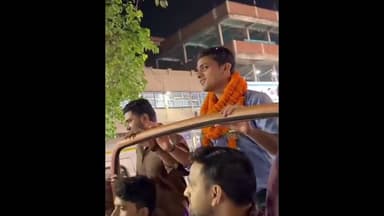 नवादा के लाल UPSC टॉपर रवि राज की ढोल नगाड़े से हुआ भव्य स्वागत🎉💪✌️#nawadapolice #Nawada #Nawada