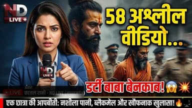 58 अश्लील वीडियो का राज! बेडरूम में क्या करता था ये बाबा? बड़ा पर्दाफाश। #NDLive