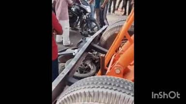 जैसलमेर: ट्रांसपोर्ट चौराहे के पास हाइड्रा मशीन और बाइक की टक्कर में एक व्यक्ति घायल, अस्पताल में उपचार जारी