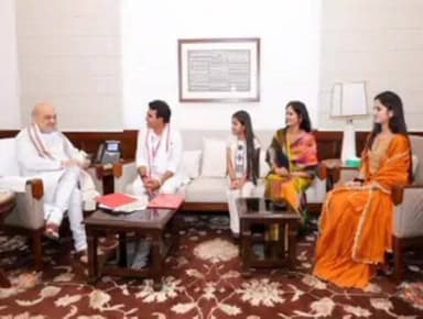 दौसा: MLA राजेन्द्र मीणा ने गृहमंत्री अमित शाह से की मुलाकात