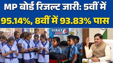 भोपाल;MP बोर्ड रिजल्ट: 5वीं 95%, 8वीं 94% पाससरकारी स्कूलों ने निजी स्कूलों को पीछे छोड़ा#MPBoard #5thResult #8thResult ...