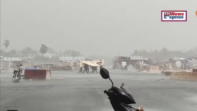 जाजपुर में चल रहे ज़िला मेले में कालबैसाखी का ऐसा खौफनाक कहर #Jajpur #cyclone #p24newsexpress