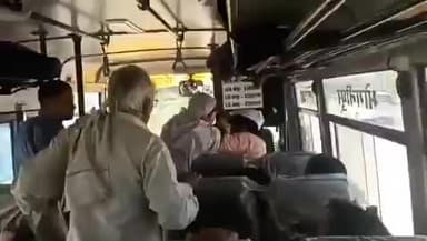 फतेहपुर। बिंदकी– जहानाबाद मार्ग पर संचालित *रोडवेज बस में सीट को लेकर महिलाओं में मारपीट, वीडियो वायरल*
