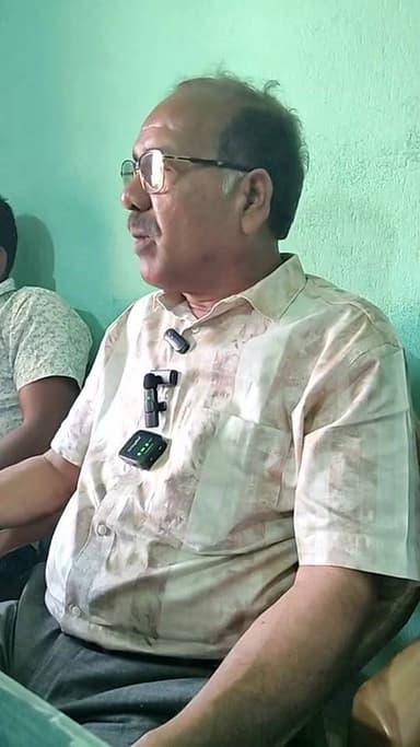 কংগ্রেস নেতা জাহাঙ্গীর ফকিরের সাংবাদিক বৈঠক।